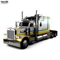 Peterbilt 379 Long Sleeper Cab Tractor Truck 3-way 1991