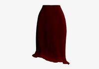 long red skirt