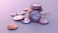 Four Dollars and Eighty Seven Cents in Various Coins