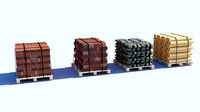 Pallet Collection with bricks
