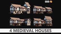 Medieval House 06 PBR 4K GameReady Pack with Interiors