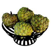 Stripe Fruit Bowl with Custard Apple
