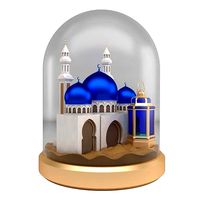Mosque With Lantern in Desert Sphere