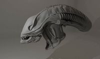 Aliens 1986 Screen Accurate Alien Warrior Head 3D Model | 3D
