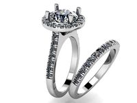 round halo ring with band 0100 | 3D