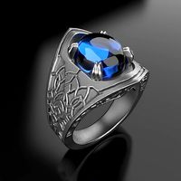 Gorgeous Ring with the Celtic Pattern and an Oval Cabochon Stone | 3D