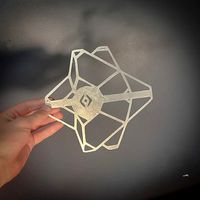 DESTINY 2 GHOST 2D DECOR WALL ART STENCIL SILHOUETTE SILUET | 3D