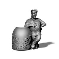 Baker with tandoor | 3D