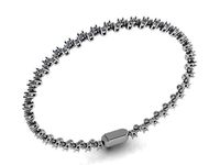checker style tennis bracelet 0039 | 3D