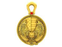 lucky army usa eagle pendant 3644 | 3D