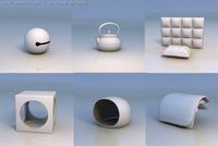 Accessories teapot toy cushion 3D Model