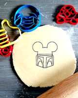 Mandalorian Mickey Mouse Head Cookie Cutter | 3D