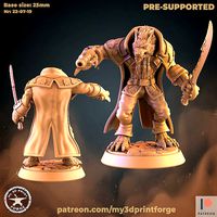 Werewolf Genn with weapons | 3D