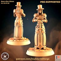 Lady with sword | 3D