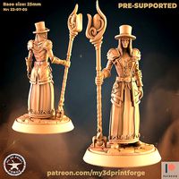 Sorceress with staff | 3D