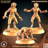 Female Werewolves Pack 3 models | 3D