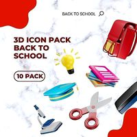 3D ICON BACK TO SCHOOL | 3D