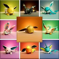 Pokemon - Sleeping Eeveelutions | 3D