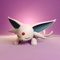 Pokemon - Sleeping Espeon | 3D