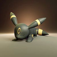 Pokemon - Sleeping Umbreon | 3D
