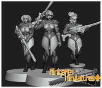 Space elves anime figurines | 3D