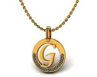 G Letter Pendant | 3D