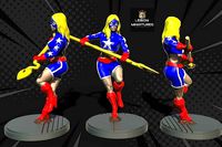MARVEL CRISIS PROTOCOL STARGIRL PRESUPPORTED INCLUDED | 3D