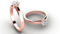 DIAMOND SOLITAIRE RING | 3D