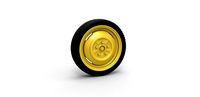 Diecast Space saver Spare wheel Scale 1 to 25 | 3D