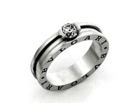 bvlgari ring with stone | 3D