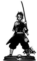 DEMON SLAYER TANJIRO KAMADO Statue | 3D