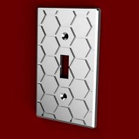 Hexagon Light Switch Cover | 3D