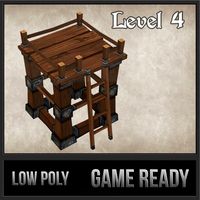 Wood Tower Lvl 4 3D Model