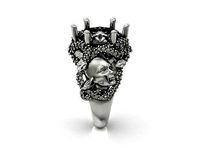 ring Medusa Gorgon ring with stones and snakes | 3D