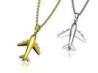 Airplane Pendant Travel Necklace Own Design 3dprint Wax | 3D