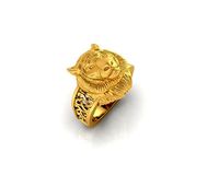 tiger face ring | 3D