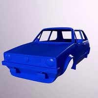 VOLKSWAGEN GOLF MK1 RACE CUP PRINTABLE CAR BODY | 3D