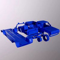 JEEP COMANCHE 1984 PRINTABLE CAR WITH SEPRATE PARTS | 3D