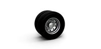 10 Hole Alcoa rear double wheel Scale 1 to 25 | 3D