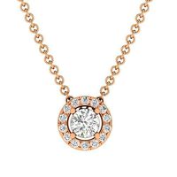 solitaire women round pendant 3dm stl jcd render details  | 3D