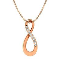 Women infinity dimond pendant 3dm stl jcd render details | 3D