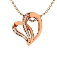 Women heart shape pendant 3dm stl jcd render details  | 3D