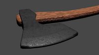 Axe 3d model  Low-poly