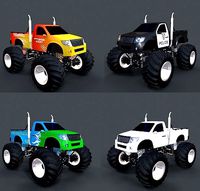3D Detailed Monster Truck - 1