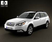 Subaru Outback US 2011 3D Model