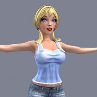 Pretty girl 3 3D Model