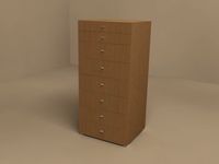 Lodge chest of drawers by Molteni 3D Model