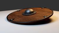viking shield - high poly