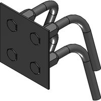 HSC-B Set 2 Short console steel connector bent