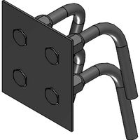 HSC-B Set 2 Long console steel connector bent